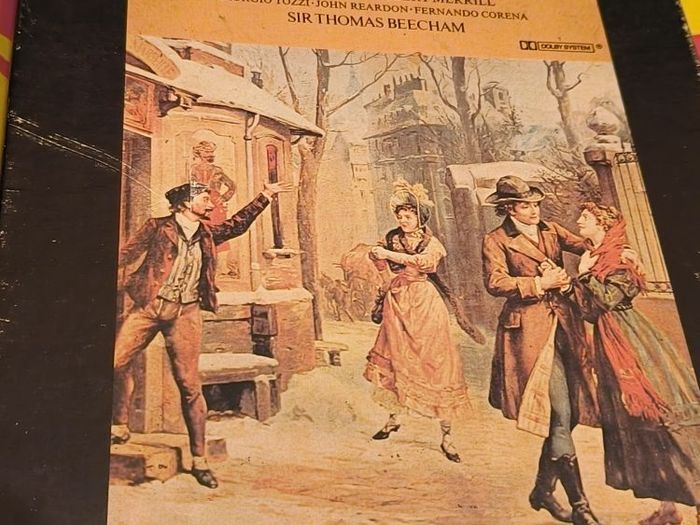 Puccini La Boheme Sir Thomas Beecham Double Cassette Box Set HMV TC SLS 896 Complete