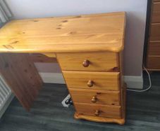 Sol Pine Wooden Desk