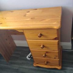 Sol Pine Wooden Desk