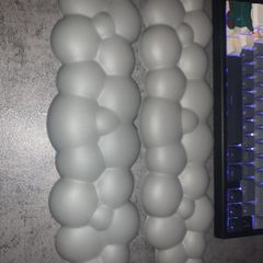 2x leather cloud wrist rests