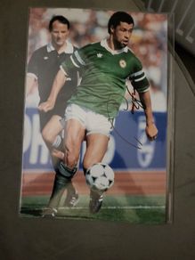Paul McGrath A4 signed picture