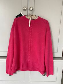 Designer Marbella/emme which is a sister company of designer brand maxmara rose pink wool Jumper BRAND NEW