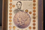 USA United States Lincoln Wheat Penny Cents and Memorial Pennys Framed Beautifly Presented