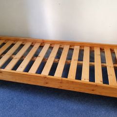 Good Sturdy Single Wooden Bed Frame - Can Deliver