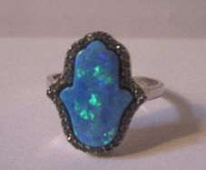 Sterling Silver Opal Ring