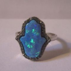 Sterling Silver Opal Ring