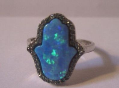 Sterling Silver Opal Ring