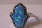 Opal Sterling Silver Ring