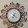 Vintage Brass Scandinavian Barometer Image 4