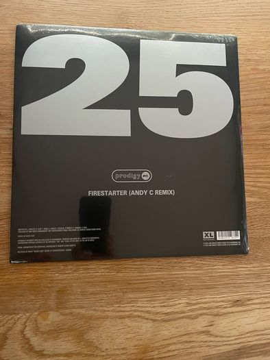 The Prodigy - Firestarter Andy C Remix - 25th Anniversary Ltd Edition Etched Silver Vinyl - 12" Vinyl - 2022 XL Recordings - XL1277T