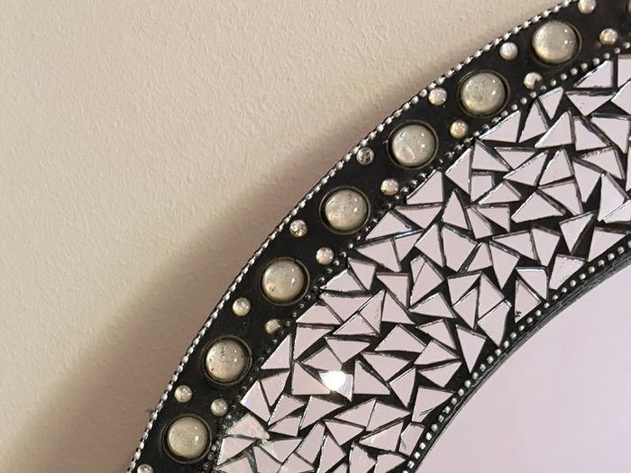 Round Mosaic Wall Mirror