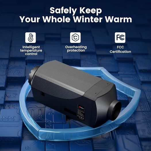 8kw 12v Diesel Heater, LCD, Remote.