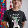 Audi Dabbing cool characters t-shirt Audi shirt funny dab logo Audi t-shirt Image 3