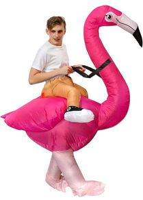 Inflatable Flamingo Costume Fancy Dress for Adult