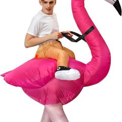 Inflatable Flamingo Costume Fancy Dress for Adult