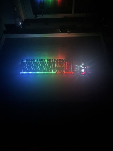 Wired light-up gaming keyboard and mouse