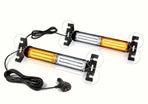 2pcs ( Amber & white) or ( All Amber) Flashing Emergency LED lights