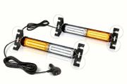 2pcs ( Amber &amp; white) or ( All Amber) Flashing Emergency LED lights