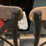 4 x Wood / Metal Dining Chairs Image 7