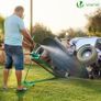 Ride on Mower Jack Lift, Telescopic Maintenance Jack for Lawn mowers and Garden Tractors, Weight Capacity 400kg, Green Image 4