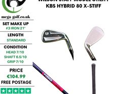 Wilson Staff Model Utility #3 Iron 21 Degree / Kbs Hybrid 80 X-Stiff