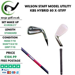 Wilson Staff Model Utility #3 Iron 21 Degree / Kbs Hybrid 80 X-Stiff
