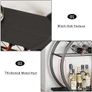 Drinks Trolley, Rolling Bar Cart, Kitchen Trolley on Wheels, Modern Serving Trolley, Wine Cart with Storage Shelves, Wine Holders, for Home Bar, Dining Living Room, Black Image 5