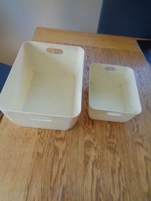 Plastic Storage Containers x 2 for Sale
