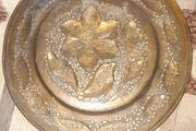 Antique Handcrafted Brass Decorative Wall Plaque. Postage Available or Collection,