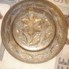 Antique Handcrafted Brass Decorative Wall Plaque. Postage Available or Collection,