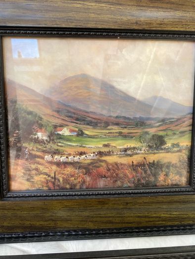 Two framed pictures