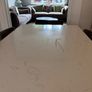 Marble top Dining Table w/ 6 grey velvet chairs Image 5