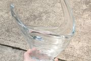 Hand blown glass swan