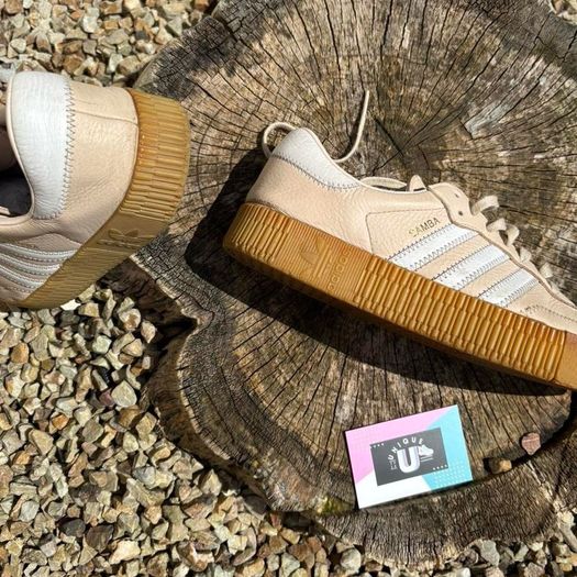 Premium Adidas Samba Cream White Leather Gum