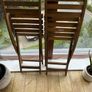 Ikea outdoor foldable dark brown chairs Image 4