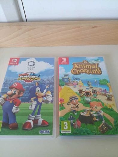 Nintendo Switch Games Animal Crossing & Mario each