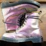 Mint Dr. Martens 1460 Pascal Pink Iridescent Mermaid Size 5 (38) Image 8