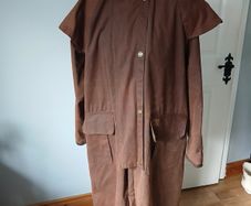 toggi long waxed coat
