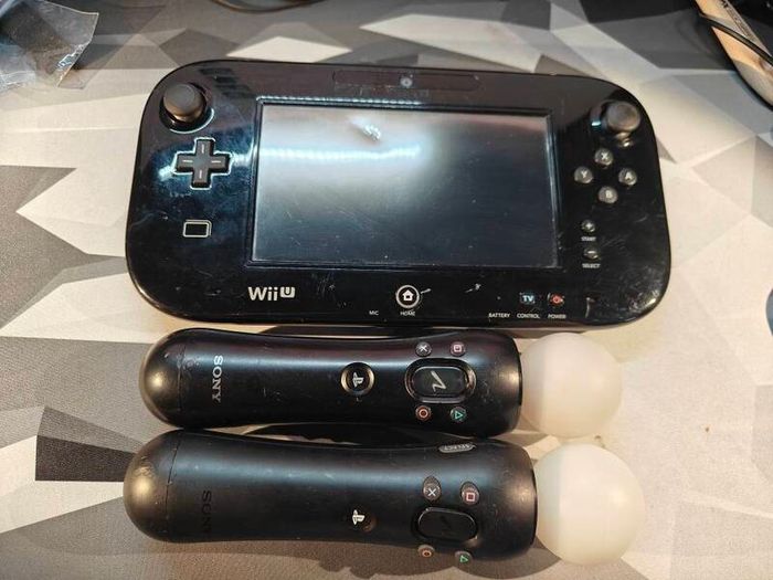 Wii U and 2x Sony Motion controllers