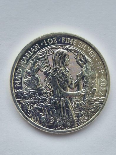 1 + 1 oz UK Silver Myths and Legends, Robin Hood & Maid Marian