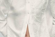 Massimo Dutti White Embroidered Blouse