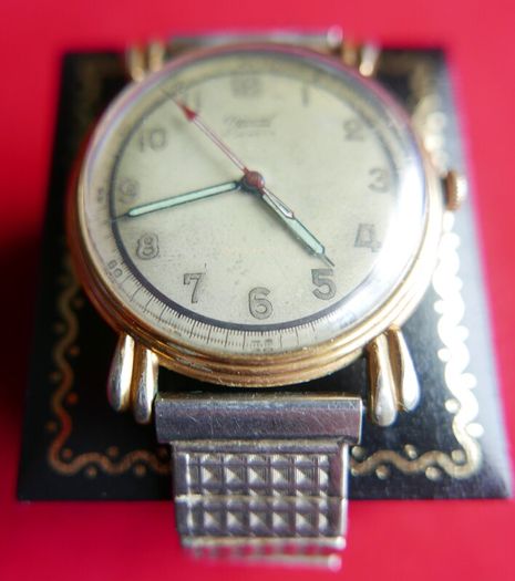 Vintage OGIVAL SWISS Made WW2 Era Watch, 17 Jewels, Rare Collectable Watch, Circa 1940's-Serviced-works well