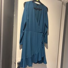 river island wrap around dress