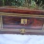 Regency Rosewood Box With Brass Inlay Image 2