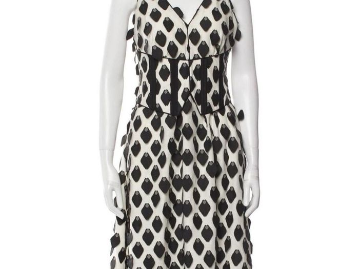 Self Portrait petal 3D Applique Midi Dress- Delivery