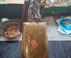 Beautiful Antique Pubs Horses Head with Hanging Bell, Postage Available,