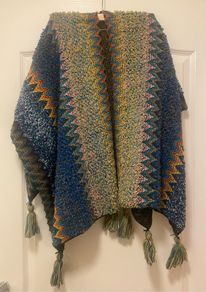 Multicoloured Knit Shawl Brand New with tags