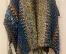 Multicoloured Knit Shawl Brand New with tags