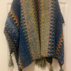 Multicoloured Knit Shawl Brand New with tags