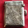Antique Edwardian Sterling Silver Vesta Case - Chester 1906 - Rolason Bros Image 3